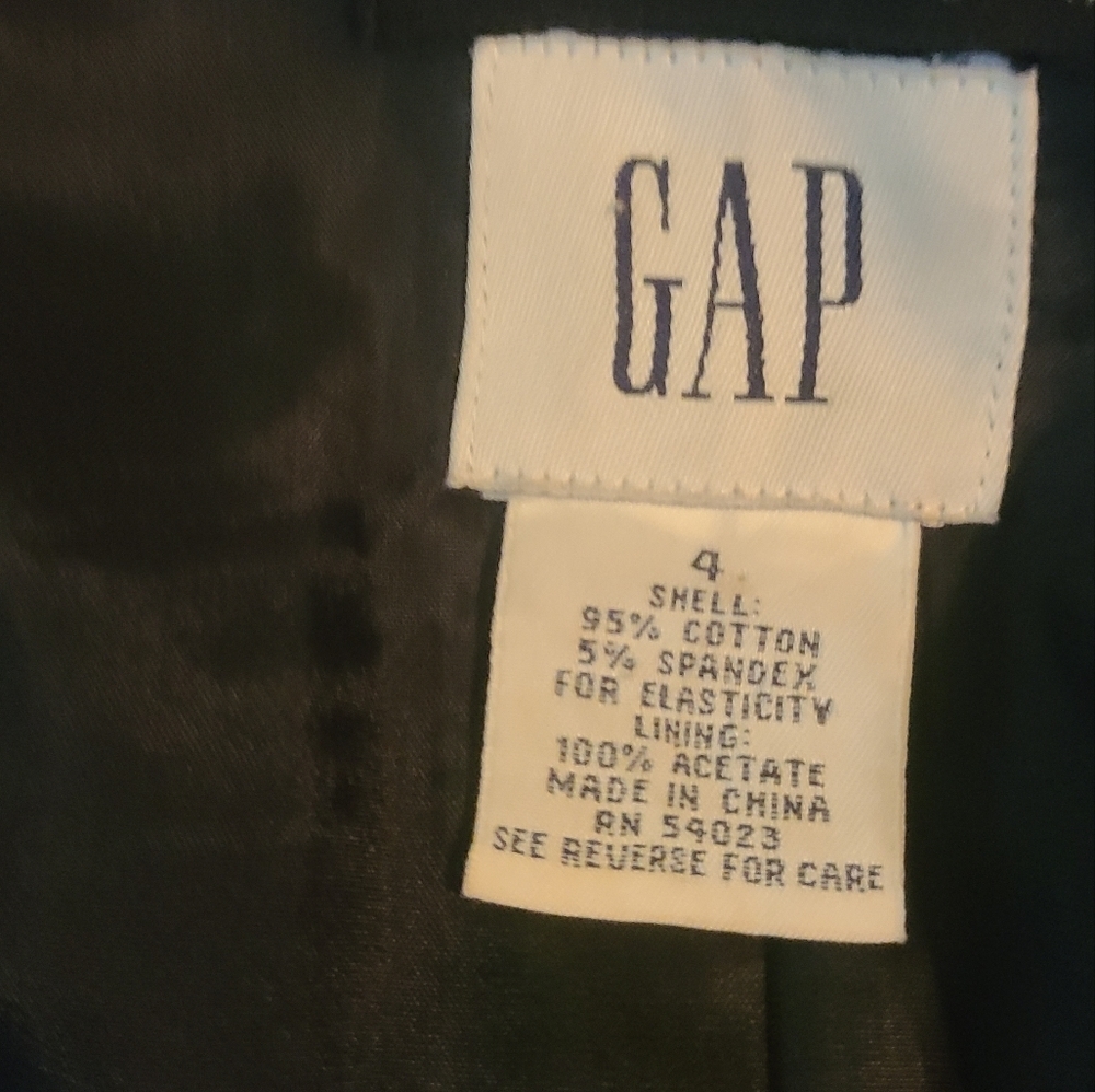 VINTAGE, GAP RARE BLAZER/JACKET/ COAT/SPIRTSCOAT GAP Size 4 hp🔥🔥 - Picture 10 of 11